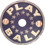 baseball ceiling medallion navy